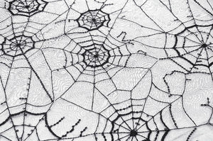 Gothic bride black spider web veil AHW023