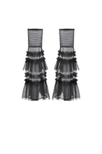 Load image into Gallery viewer, Chic Multi-Layered Mesh Knee-High Socks with Ruching ALW003