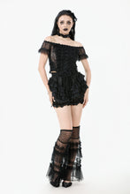 Load image into Gallery viewer, Chic Multi-Layered Mesh Knee-High Socks with Ruching ALW003