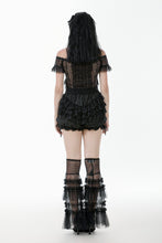 Load image into Gallery viewer, Chic Multi-Layered Mesh Knee-High Socks with Ruching ALW003