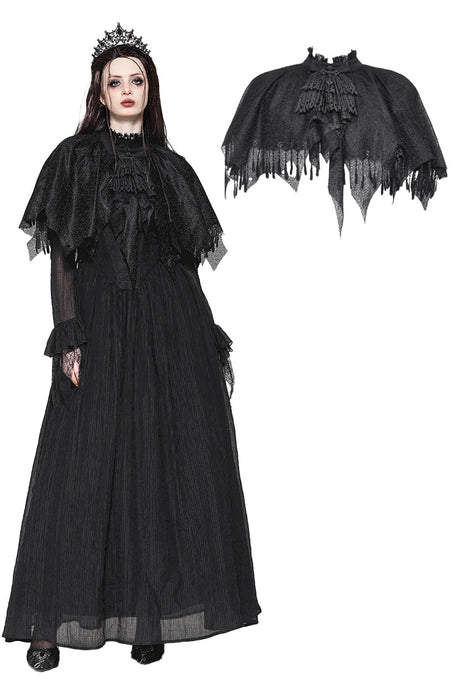 Gothic Dark Tattered  Cape BW142