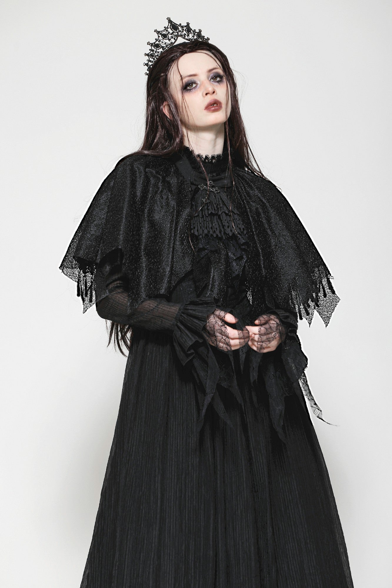 Gothic Dark Tattered Cape BW142 – DARK IN LOVE