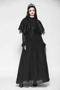 Gothic Dark Tattered  Cape BW142