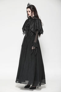 Gothic Dark Tattered  Cape BW142