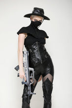 Load image into Gallery viewer, Punk mysterious assassin high-collar cape BW146