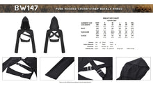 Load image into Gallery viewer, Punk hooded cross-strap buckle shrug BW147