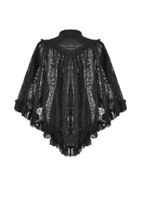 Gothic Elegant Vintage Lace Oversized Sleeves  Cape BW151