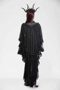 Gothic Elegant Vintage Lace Oversized Sleeves  Cape BW151
