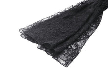 Load image into Gallery viewer, Gothic black sexy shoulders bubble lace sleeves cape BW152
