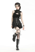 Load image into Gallery viewer, Punk snake-patterned leather  stand-up collar top BW153