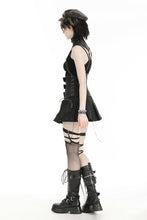 Load image into Gallery viewer, Punk snake-patterned leather  stand-up collar top BW153