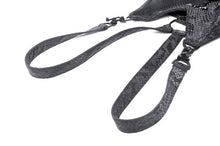 Load image into Gallery viewer, Punk snake-patterned leather  stand-up collar top BW153