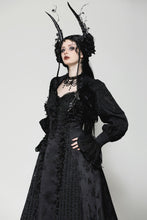 Load image into Gallery viewer, Gothic dark pattern puff sleeve shrug BW154