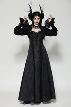 Load image into Gallery viewer, Gothic dark pattern puff sleeve shrug BW154