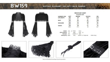 Load image into Gallery viewer, Gothic elegant velvet lace shrug BW159