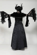 Load image into Gallery viewer, Gothic elegant velvet lace shrug BW159