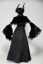 Load image into Gallery viewer, Gothic elegant velvet lace shrug BW159