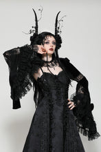 Load image into Gallery viewer, Gothic elegant velvet lace shrug BW159