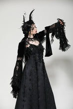 Load image into Gallery viewer, Gothic elegant velvet lace shrug BW159