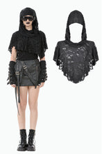 Load image into Gallery viewer, Punk Assassin Draped Hooded Capelet BW163