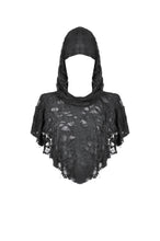Load image into Gallery viewer, Punk Assassin Draped Hooded Capelet BW163