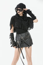 Load image into Gallery viewer, Punk Assassin Draped Hooded Capelet BW163
