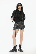 Load image into Gallery viewer, Punk Assassin Draped Hooded Capelet BW163