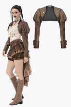 Load image into Gallery viewer, Steampunk Vintage Metal Detail Shoulder Cape BW164