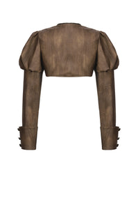 Steampunk Vintage Metal Detail Shoulder Cape BW164
