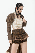 Load image into Gallery viewer, Steampunk Vintage Metal Detail Shoulder Cape BW164