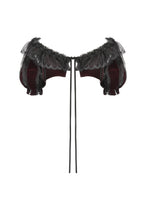 Load image into Gallery viewer, Gothic Black-red Thorn Rose Princess Capelet BW165