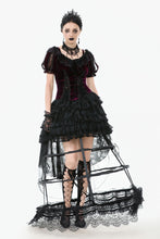 Load image into Gallery viewer, Gothic Black-red Thorn Rose Princess Capelet BW165