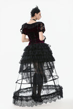 Load image into Gallery viewer, Gothic Black-red Thorn Rose Princess Capelet BW165