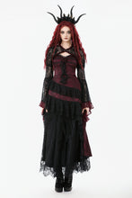 Load image into Gallery viewer, Gothic Black Red Baroque Lace Cardigan BW169