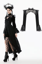 Load image into Gallery viewer, Velvet &amp; Lace Hollow Shoulder Cape BW170