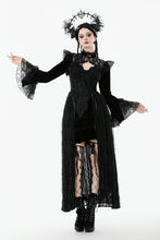 Load image into Gallery viewer, Velvet &amp; Lace Hollow Shoulder Cape BW170