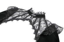 Load image into Gallery viewer, Velvet &amp; Lace Hollow Shoulder Cape BW170
