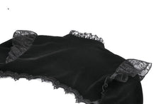 Load image into Gallery viewer, Velvet &amp; Lace Hollow Shoulder Cape BW170