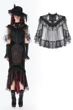 Load image into Gallery viewer, Gothic Lace Mesh Patchwork Sleeveless Cape BW173 - Gothlolibeauty