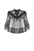 Load image into Gallery viewer, Gothic Lace Mesh Patchwork Sleeveless Cape BW173 - Gothlolibeauty