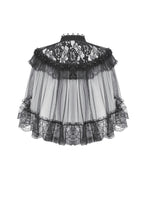 Load image into Gallery viewer, Gothic Lace Mesh Patchwork Sleeveless Cape BW173 - Gothlolibeauty