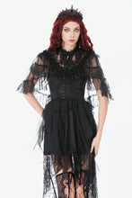 Load image into Gallery viewer, Gothic Lace Mesh Patchwork Sleeveless Cape BW173 - Gothlolibeauty
