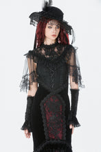 Load image into Gallery viewer, Gothic Lace Mesh Patchwork Sleeveless Cape BW173 - Gothlolibeauty