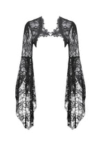 Load image into Gallery viewer, Gothic 3D Lace Bell Sleeve Cape BW176 - Gothlolibeauty
