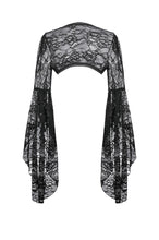 Load image into Gallery viewer, Gothic 3D Lace Bell Sleeve Cape BW176 - Gothlolibeauty