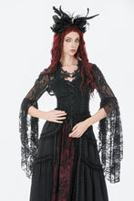 Load image into Gallery viewer, Gothic 3D Lace Bell Sleeve Cape BW176 - Gothlolibeauty