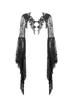 Load image into Gallery viewer, Gothic Deep-V Lace Bell Sleeve Cape BW177 - Gothlolibeauty
