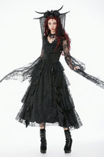 Load image into Gallery viewer, Gothic Deep-V Lace Bell Sleeve Cape BW177 - Gothlolibeauty
