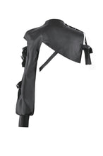 Load image into Gallery viewer, Fallen Stigmata Gothic Punk Cross Zipper One-Sleeve Leather Harness Top BW178