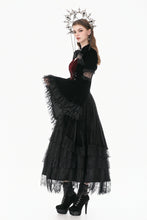 Load image into Gallery viewer, Gothic Court Style Velvet Shrug Lace-Spliced Flare Sleeve Bolero BW179